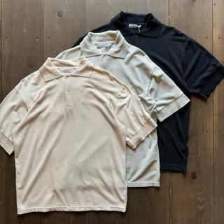 SBTRACT Cotton Linen Moss Stitch S/S Polo 