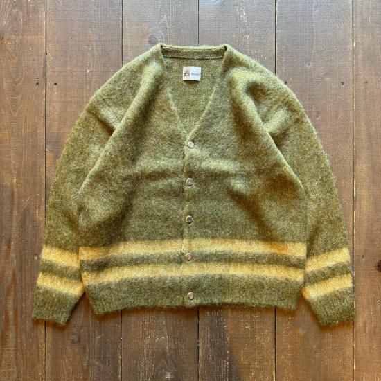 TOWNCRAFT】 Vintage Mohair Stripe Cardigan 