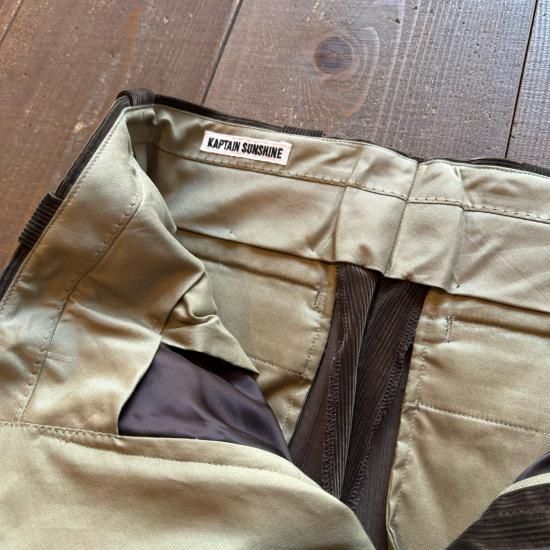 パンツ KAPTAIN SUNSHINE D Slacks CHARCOAL Kaptain Sunshine D Slacks Charcoal | Cultizm