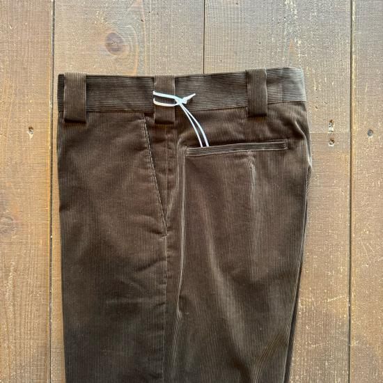 【KAPTAIN SUNSHINE】D Slacks BRN 34 Namu Shop - Kaptain Sunshine D Slacks - Charcoal Corduroy
