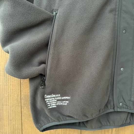 Fresh Service】 Synthetic Fleece Cardigan Fresh Service】 Synthetic Fleece Cardigan