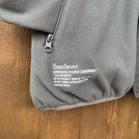 Fresh Service】 Synthetic Fleece Cardigan Fresh Service】 Synthetic Fleece Cardigan