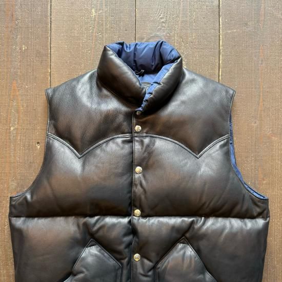 KAPTAIN SUNSHINE】 Made by Rocky Mountain Featherbed Leather Down Vest KAPTAIN SUNSHINE】 Made by Rocky Mountain Featherbed Leather Down Vest