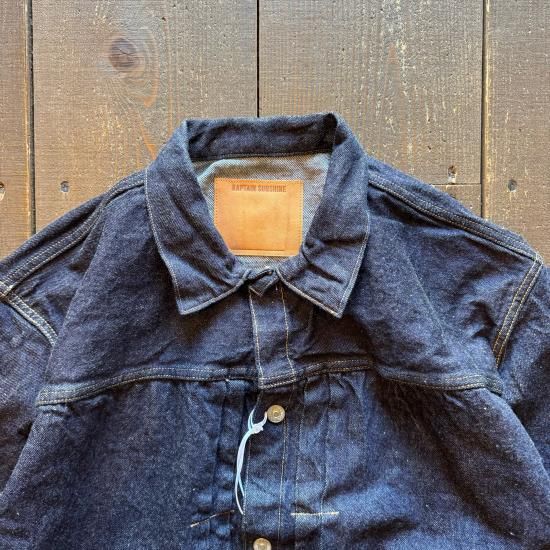 【めがね】『Denim Tracker 1P Jacket』 Kaptain Sunshine Denim Tracker 1P Jacket Indigo Ice Wash