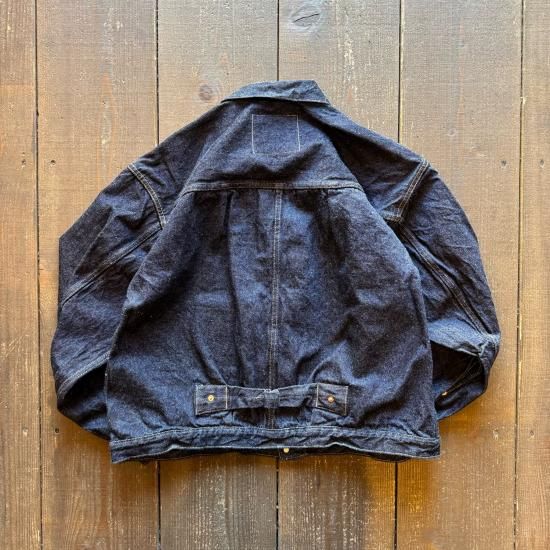 ジャケット・アウター KAPTAIN SUNSHINE washed denim tracker Kaptain Sunshine Denim Tracker Jacket Indigo Vintage Wash
