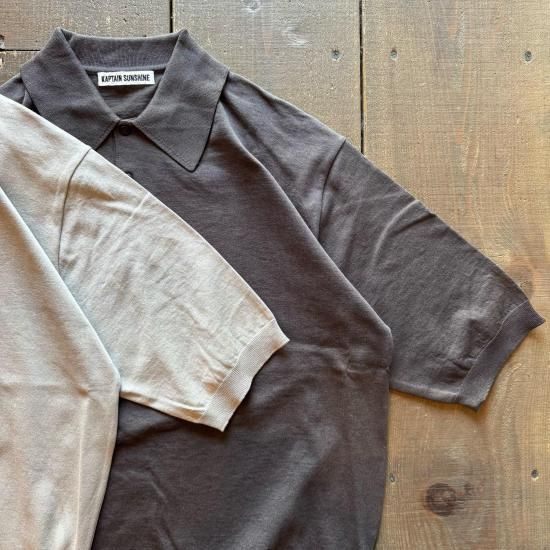 専用KAPTAIN SUNSHINE Knit Polo Shirt KAPTAIN SUNSHINE COTTON KNIT POLO SHIRT - Blog