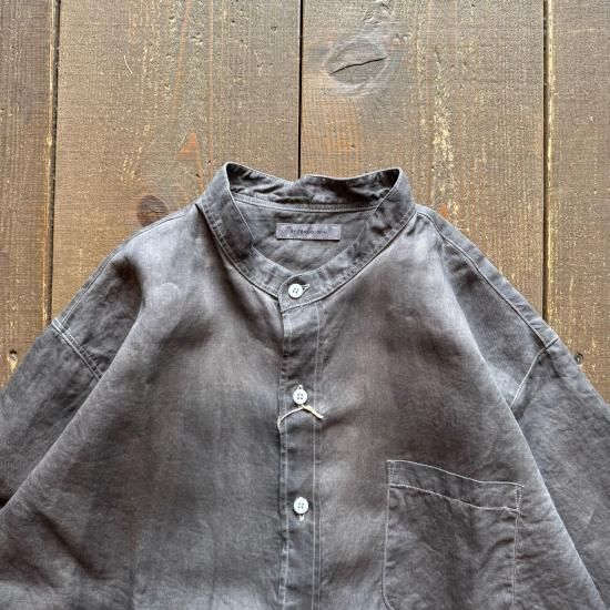 コンフェクト リネンデニム墨染めシャツ FADE AND INK, LINEN DENIM / CONFECT