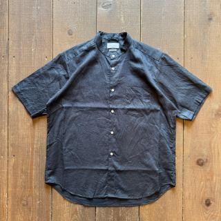 <img class='new_mark_img1' src='https://img.shop-pro.jp/img/new/icons5.gif' style='border:none;display:inline;margin:0px;padding:0px;width:auto;' />Manual AlphabetCotton Linen Loose Fit Bandcollar S/S Shirt 