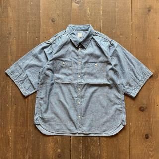 <img class='new_mark_img1' src='https://img.shop-pro.jp/img/new/icons5.gif' style='border:none;display:inline;margin:0px;padding:0px;width:auto;' />ORDINARY FITS Chambray Short Sleeve Work Shirts 