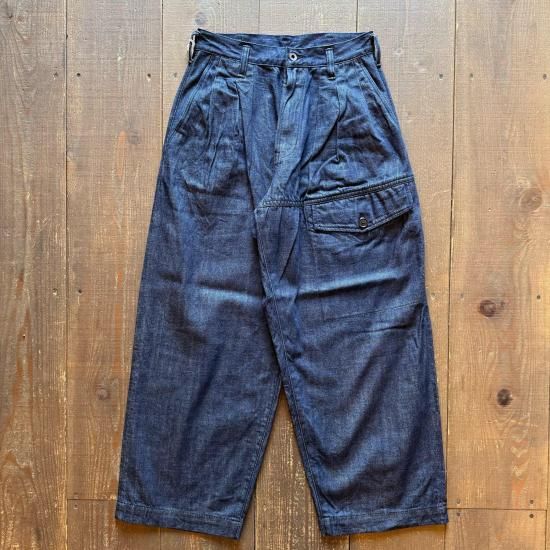 BRU NA BOINNE デニムパンツ BRU NA BOINNE ブルーナボイン パッチングデニム リペア加工