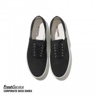 <img class='new_mark_img1' src='https://img.shop-pro.jp/img/new/icons5.gif' style='border:none;display:inline;margin:0px;padding:0px;width:auto;' />Fresh Service Corporate Deck Shoes BLK UNISEX