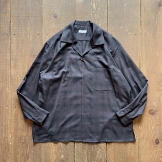 <img class='new_mark_img1' src='https://img.shop-pro.jp/img/new/icons5.gif' style='border:none;display:inline;margin:0px;padding:0px;width:auto;' />KAPTAIN SUNSHINE Wool Ombre Open Collared Shirt 