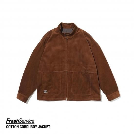 c*u様 【ブラウン/M】FreshService CORDUROY SET U Fresh Service】 Cotton Corduroy Sailing Jacket 