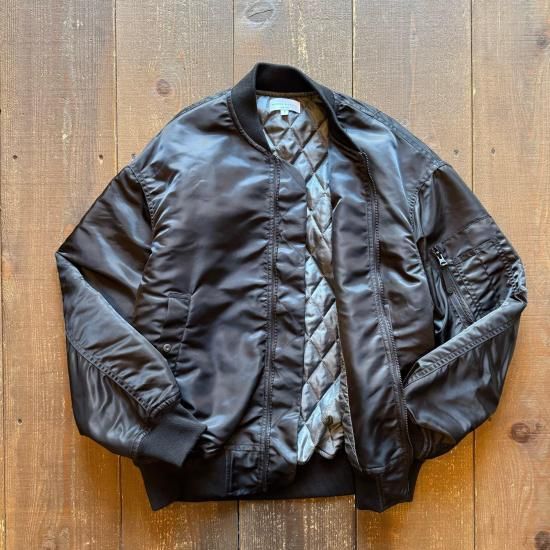 Manual Alphabet】 Noir MA-1 Flight Jacket 