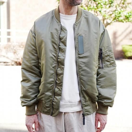 Manual Alphabet】 Noir MA-1 Flight Jacket 