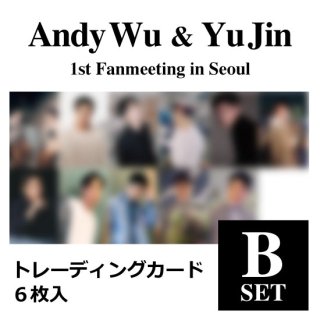 AndyWu & YuJin トレーディングカード Bセット 6枚入 1st Fanmeeting in Seoul