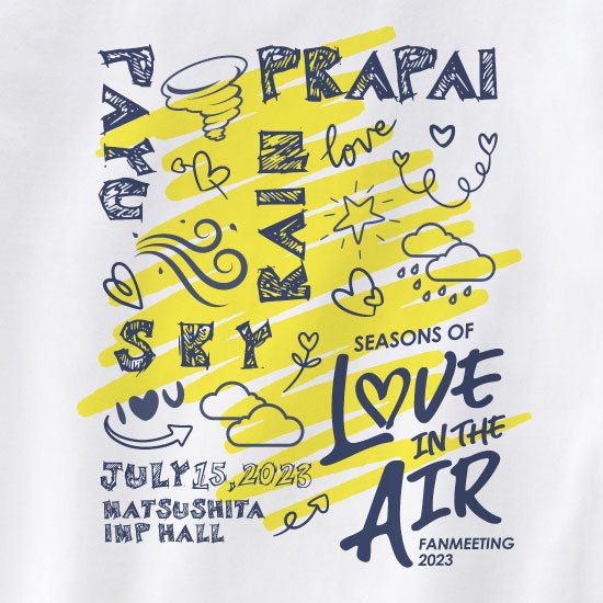 Love in the Air 公式Tシャツ（S）☆らぶえあ☆お天気☆MAME