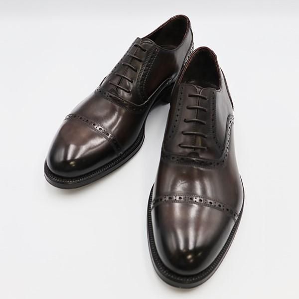 ※SALE【Santoni／サントーニ】キャップトゥ・6 1/2・ダークブラウン商品紹介