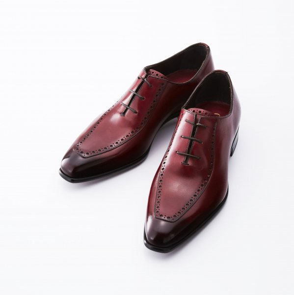 madras ホールカット バーガンディ ビジネスシューズ イタリア製 madras ホールカット バーガンディ ビジネスシューズ イタリア製