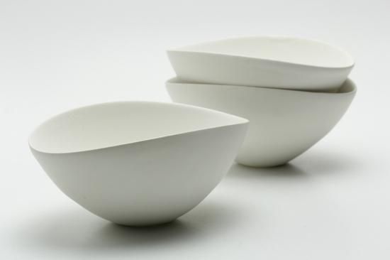 白釉楕円鉢・十河隆史 - 暮らしを楽しむうつわ・作家ものの和 白釉楕円鉢・十河隆史 - 暮らしを楽しむうつわ・作家ものの和
