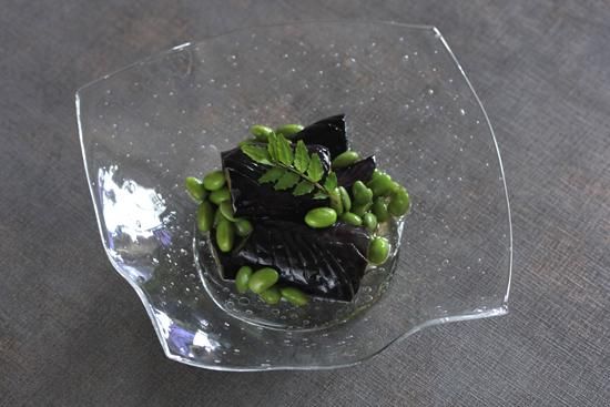 凍り角皿（台付） 高山浩子 - 暮らしを楽しむうつわ・作家ものの和食器