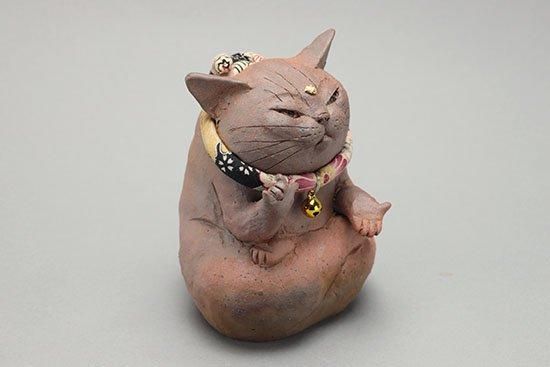 猫仏(焼き締め)・水谷満 - 暮らしを楽しむうつわ・作家ものの和食器