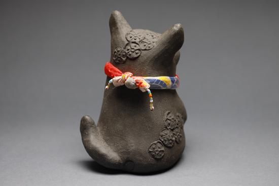 【新品】人気作家 岡村洋子 猫かぶりシリーズ ブルドッグ 置物 焼き物 岡村洋子（猫） - 暮らしを楽しむうつわ・作家ものの和食器通販