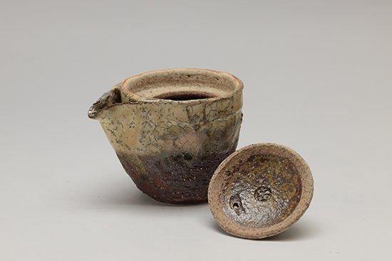 萩焼 鬼萩 黒田岳 汲出茶碗　3客セット　共箱 ◇◇陶器 萩焼 輪花◇◇ 鬼萩湯呑茶碗（木箱入）黒田岳 作