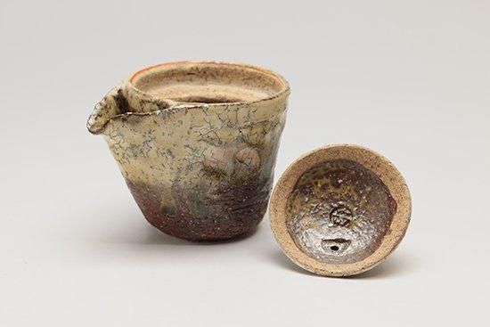 黒田岳さんの萩焼汲み出し茶碗3点 鬼萩茶器セットA(茶器+碗2個)木箱付・黒田岳 - 暮らしを楽しむ
