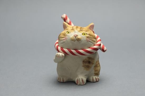 満福まねき猫(H)・水谷満 - 暮らしを楽しむうつわ・作家ものの和