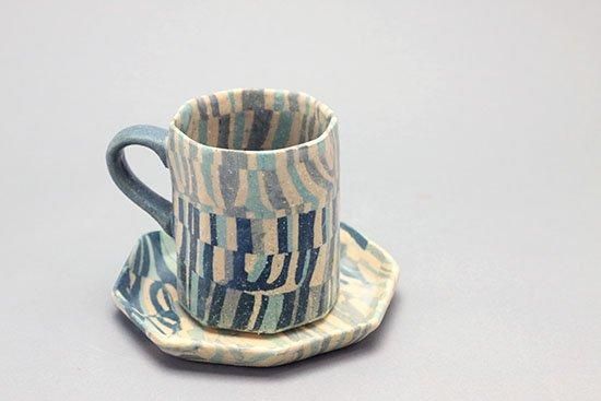 練り込みカップ＆ソーサー・藤本路加 - 暮らしを楽しむうつわ・作家