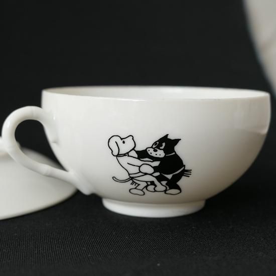 珍品　時代物【美品】陶磁器彩色　のらくろ　ノラクロ　水滴　レトロ　アンティーク Yahoo!オークション -「のらくろ 陶器」の落札相場・落札価格