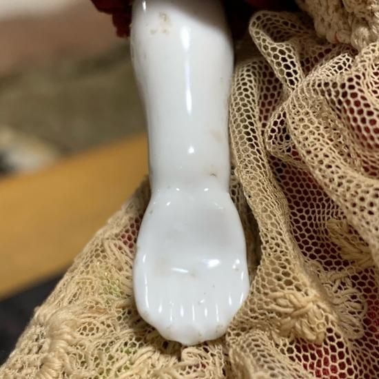 ドイツ アンティークチャイナヘッドドール（1850－1880年頃）