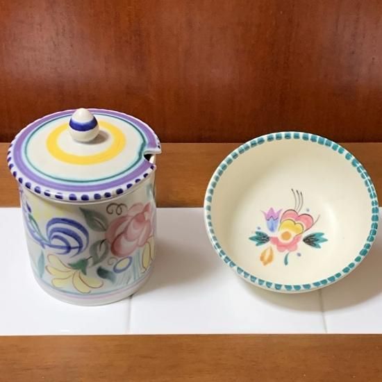 ☆1657 アンティーク N Victoria シュガーポット ジャムポット