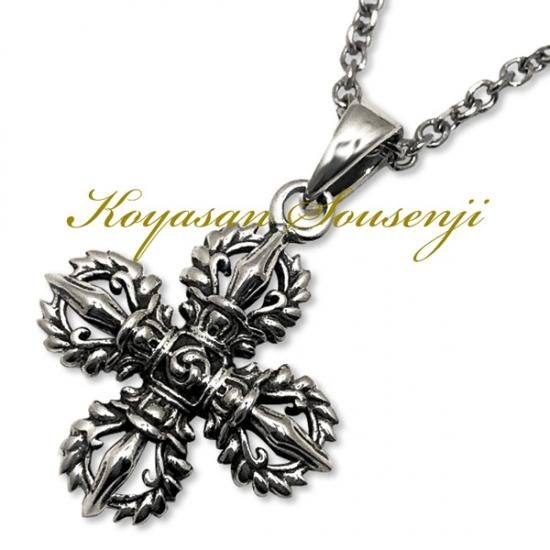 シルバー925 五鈷杵 羯磨 (katsuma) お守り 厄除け ネックレス 御守