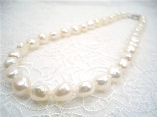 大粒淡水真珠ネックレス バロックパール y-n-170 | 三重県真珠加工販売
