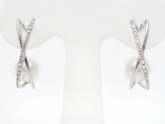 アコヤ真珠ピアス 約8.5mm