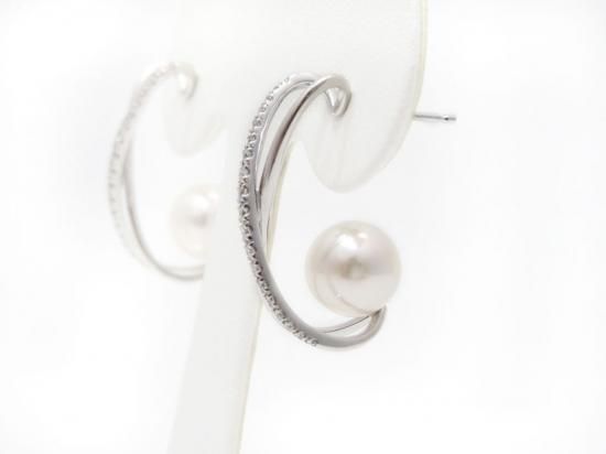 アコヤ真珠ピアス 約8.5mm