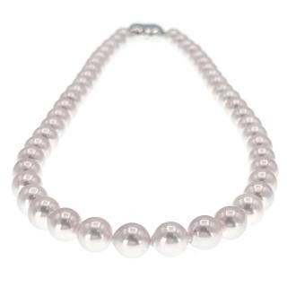 【全品ギフト包装】≪セカンドパールに最適≫ アコヤ真珠セミラウンドネックレス 約7.5-8.0mm SV y-n-652