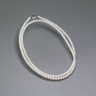 ≪80cm≫アコヤベビーパールセミロングネックレス 約4.5-5.0mm SV y-n-667