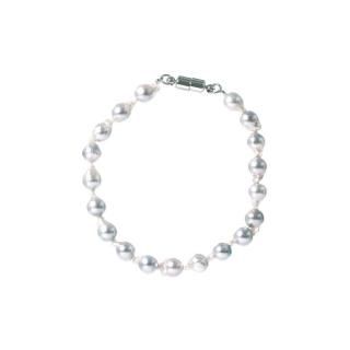 ≪バロック≫アコヤ真珠ブレスレット 約6.5-7.0mm 真鍮 py-v-003