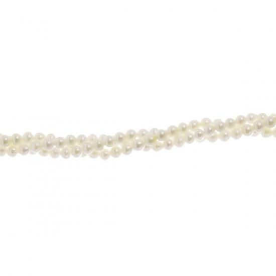 ≪無調色≫アコヤベビーパール3連ネックレス 約3.5-4.0mm y-n-668