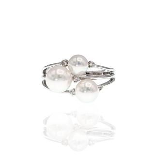 ≪上品×可憐≫アコヤベビーパールリング 約5.5-6.0mm Pt950 y-r-125