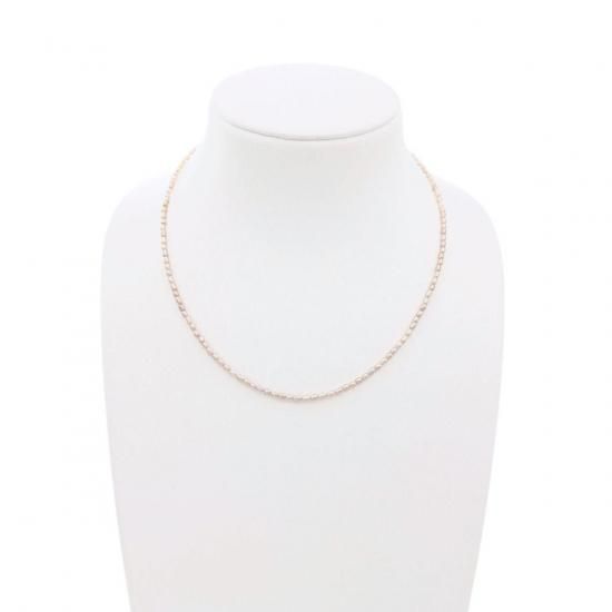 ≪上品ピンク≫ 淡水パールネッ