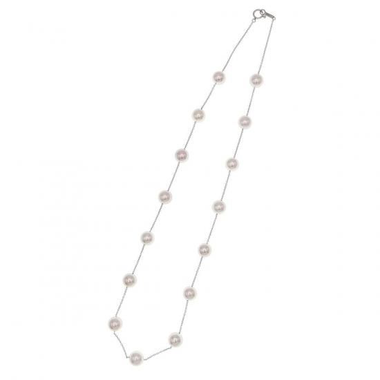 アコヤ真珠ステーションネックレ