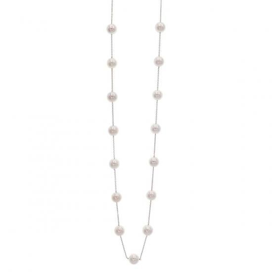 アコヤ真珠ステーションネックレ