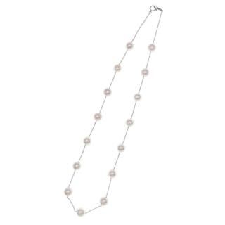 <img class='new_mark_img1' src='https://img.shop-pro.jp/img/new/icons14.gif' style='border:none;display:inline;margin:0px;padding:0px;width:auto;' />アコヤ真珠ステーションネックレス 約8.5-9.0mm K18WG y-n-699