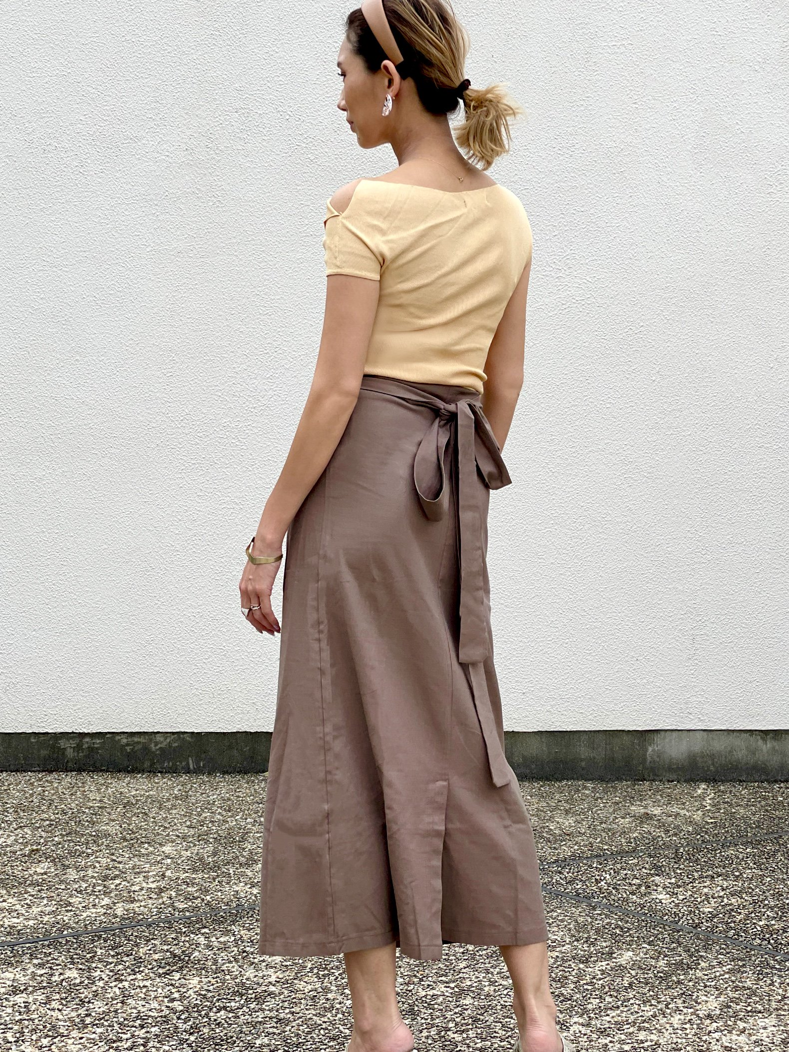 Linen long skirt - LIMONA