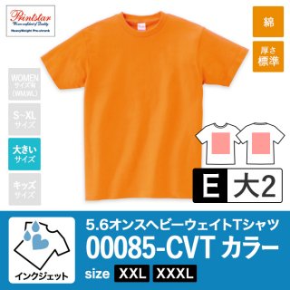 [IJP-E] 5.6オンスヘビーウェイトTシャツ カラー生地 XXL•XXXL インクジェットE(大2)