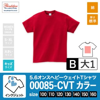 [IJP-B] 5.6オンスヘビーウェイトTシャツ カラー生地 100-160 インクジェットB(大1)